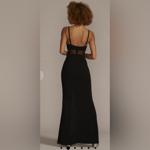 David’s Bridal Black Gown Size 10 - Picture 2 of 2